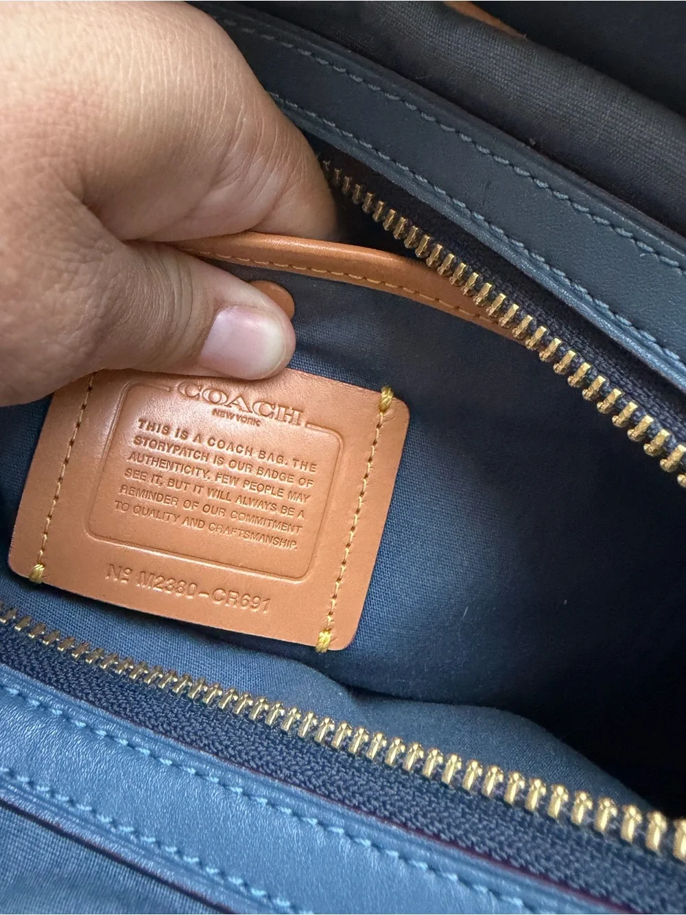 Coach Rogue 25 bag in Signature Denim - Picture 9 of 15